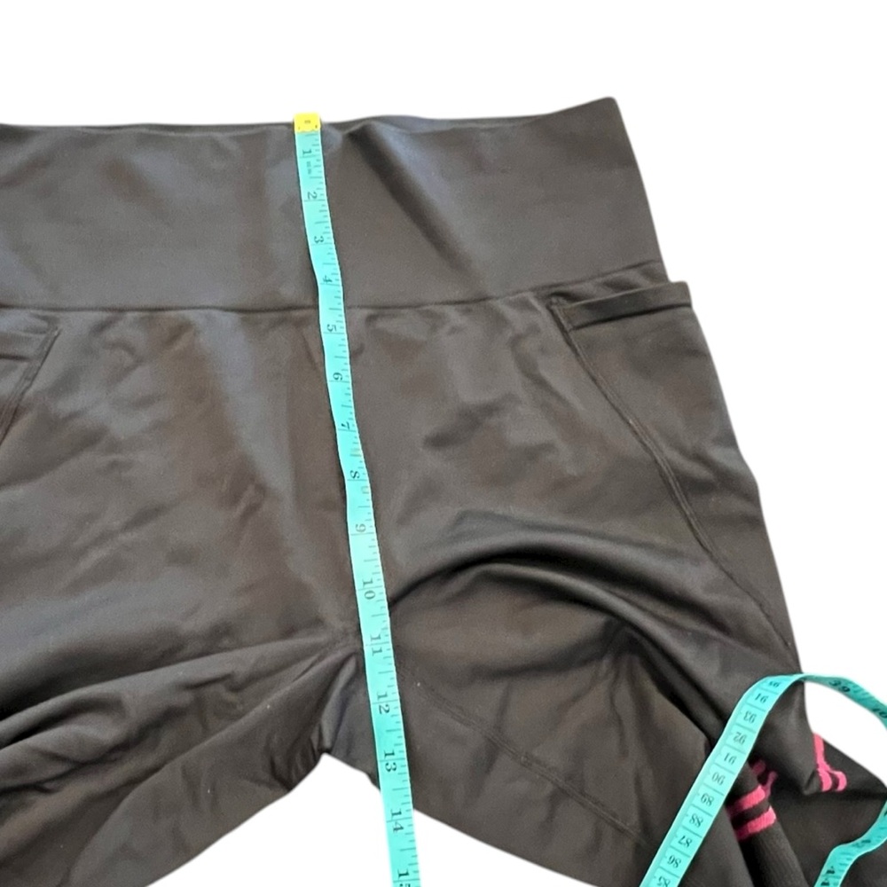 Livi Women's Seamless 7/8 High Rise Leggings 14/16 Sporty Gym Active Black‎ Pink - Picture 7 of 12